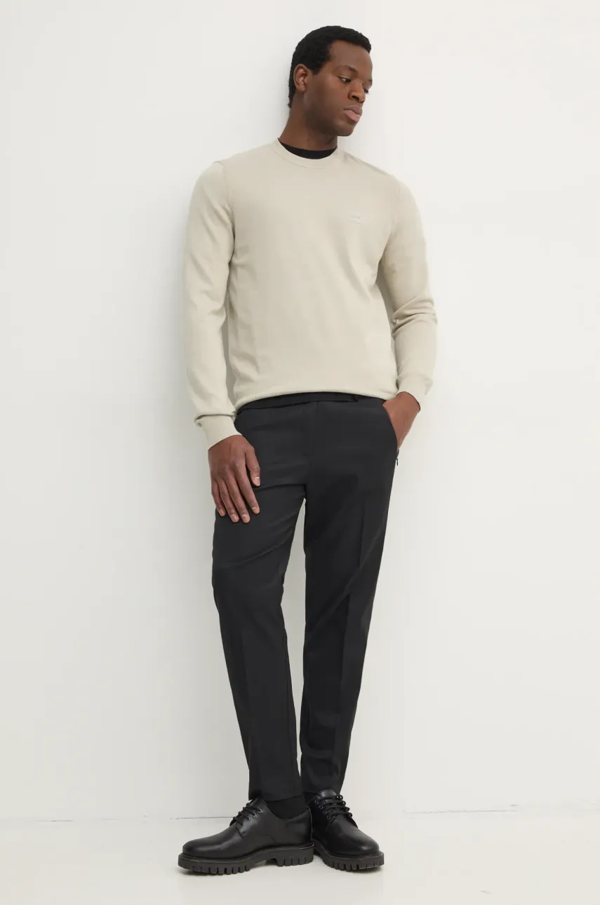 Свитер с примесью кашемира BOSS BOSS CASUAL цвет бежевый лёгкий 50471343 Свитер с примесью кашемира BOSS BOSS CASUAL цвет бежевый лёгкий 50471343