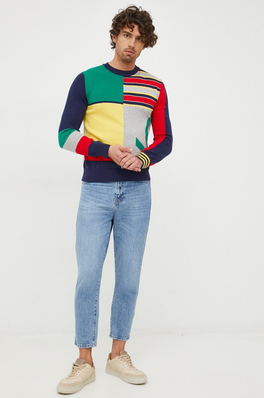 

Бавовняний светер United Colors of Benetton чоловічий
