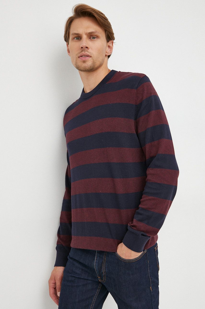 GAP pulover de bumbac barbati, culoarea bordo, light answear.ro imagine noua