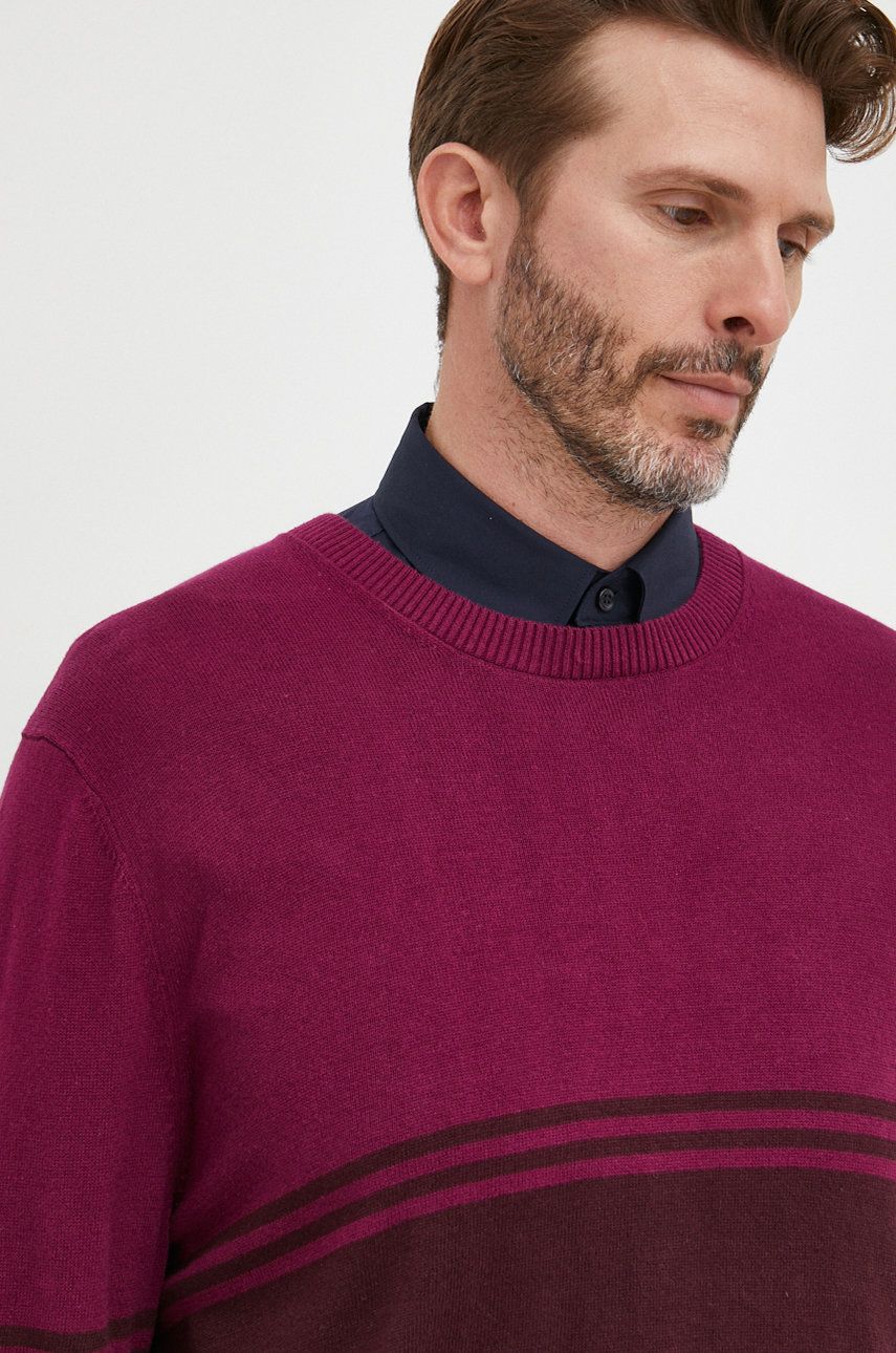 Gap GAP sweter bawełniany męski kolor fioletowy lekki