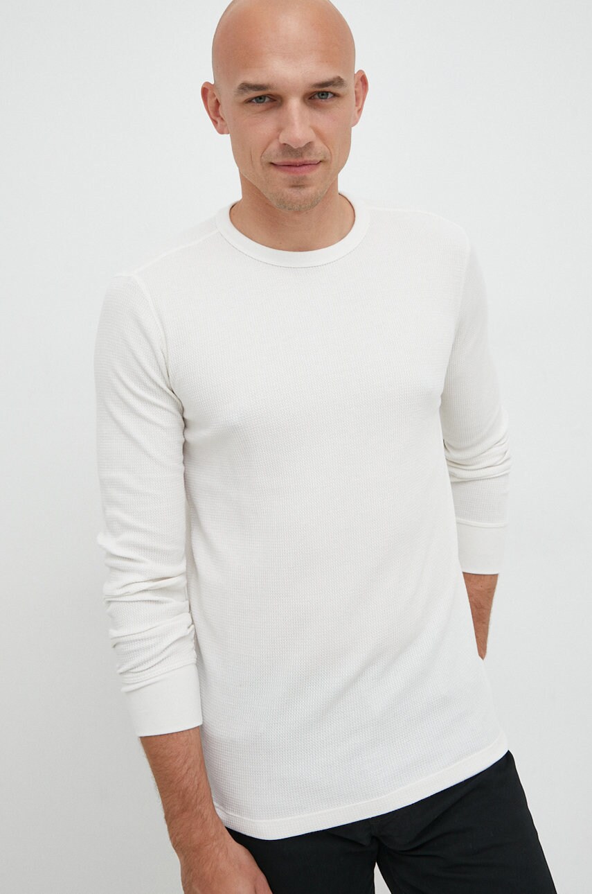 Gap longsleeve barbati, culoarea alb,