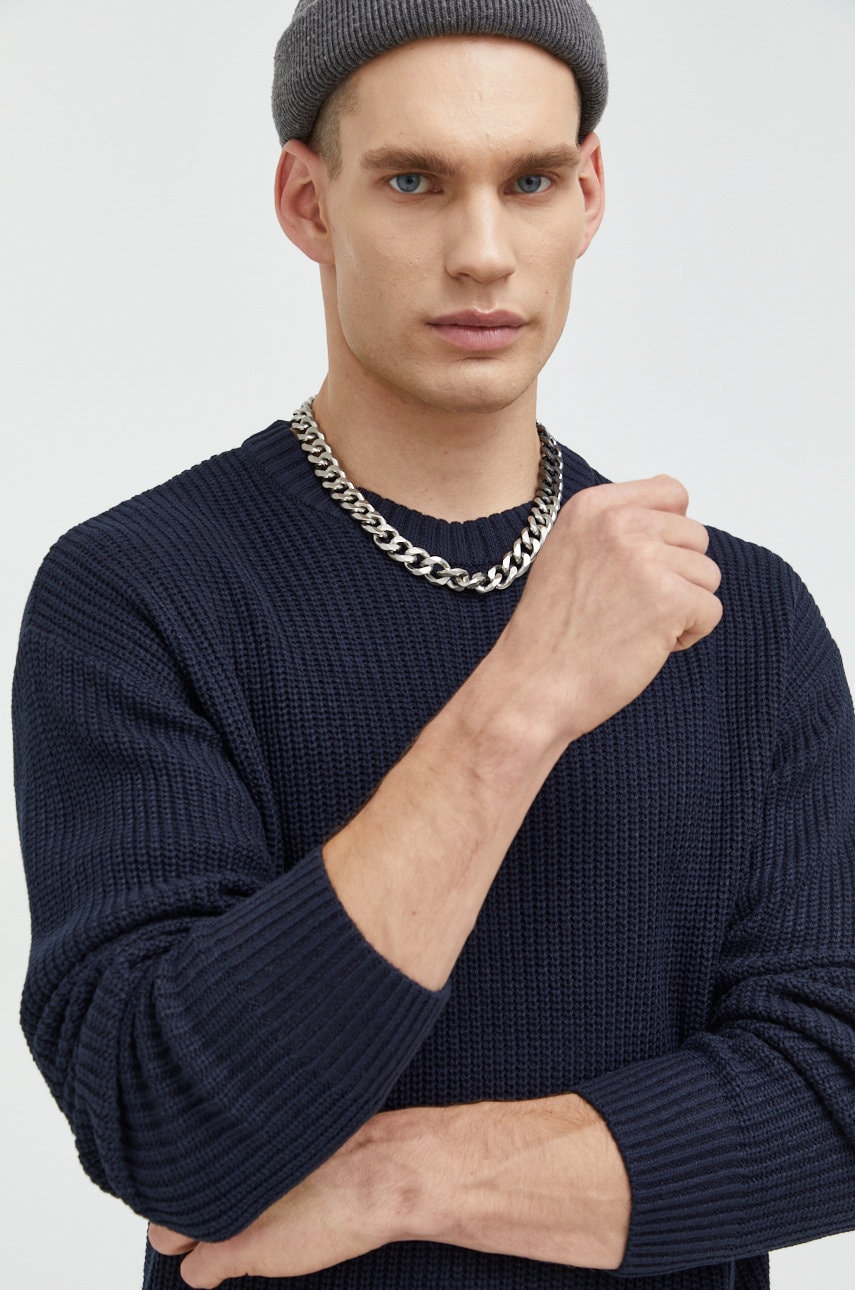 Jack & jones pulover jorbrink barbati, culoarea albastru marin,