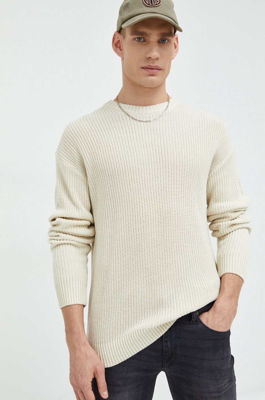 Jack & jones pulover jorbrink barbati, culoarea bej,