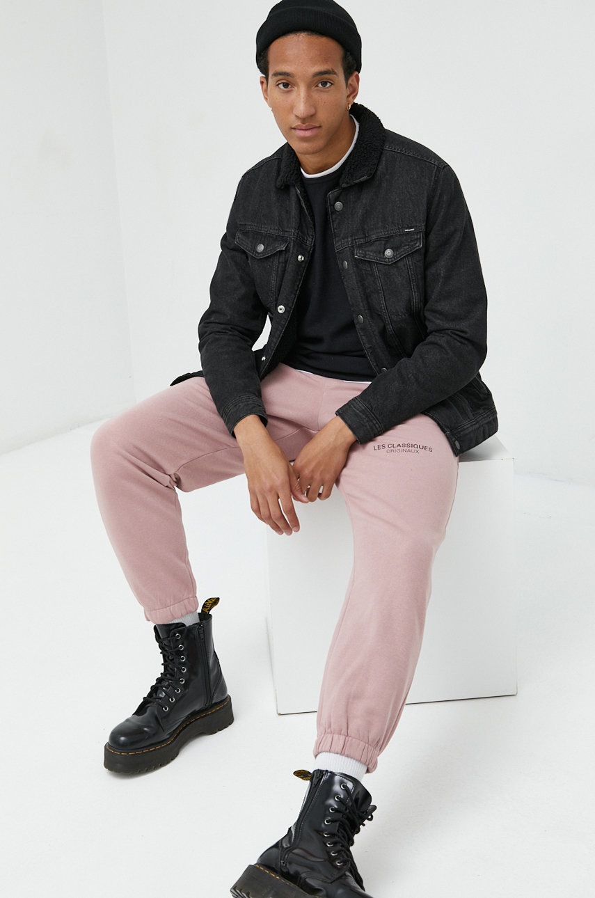 

Бавовняний светер Jack & Jones Jortwinn чоловічий колір чорний легкий