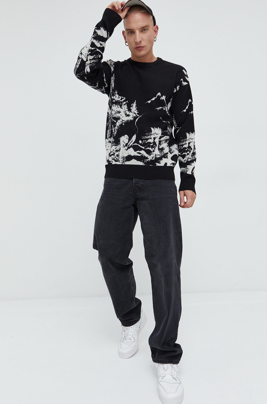 

Светр Jack & Jones Jcodesert чоловічий колір чорний