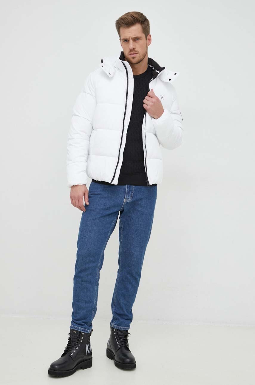 

Хлопковый свитер Armani Exchange мужской цвет чёрный лёгкий