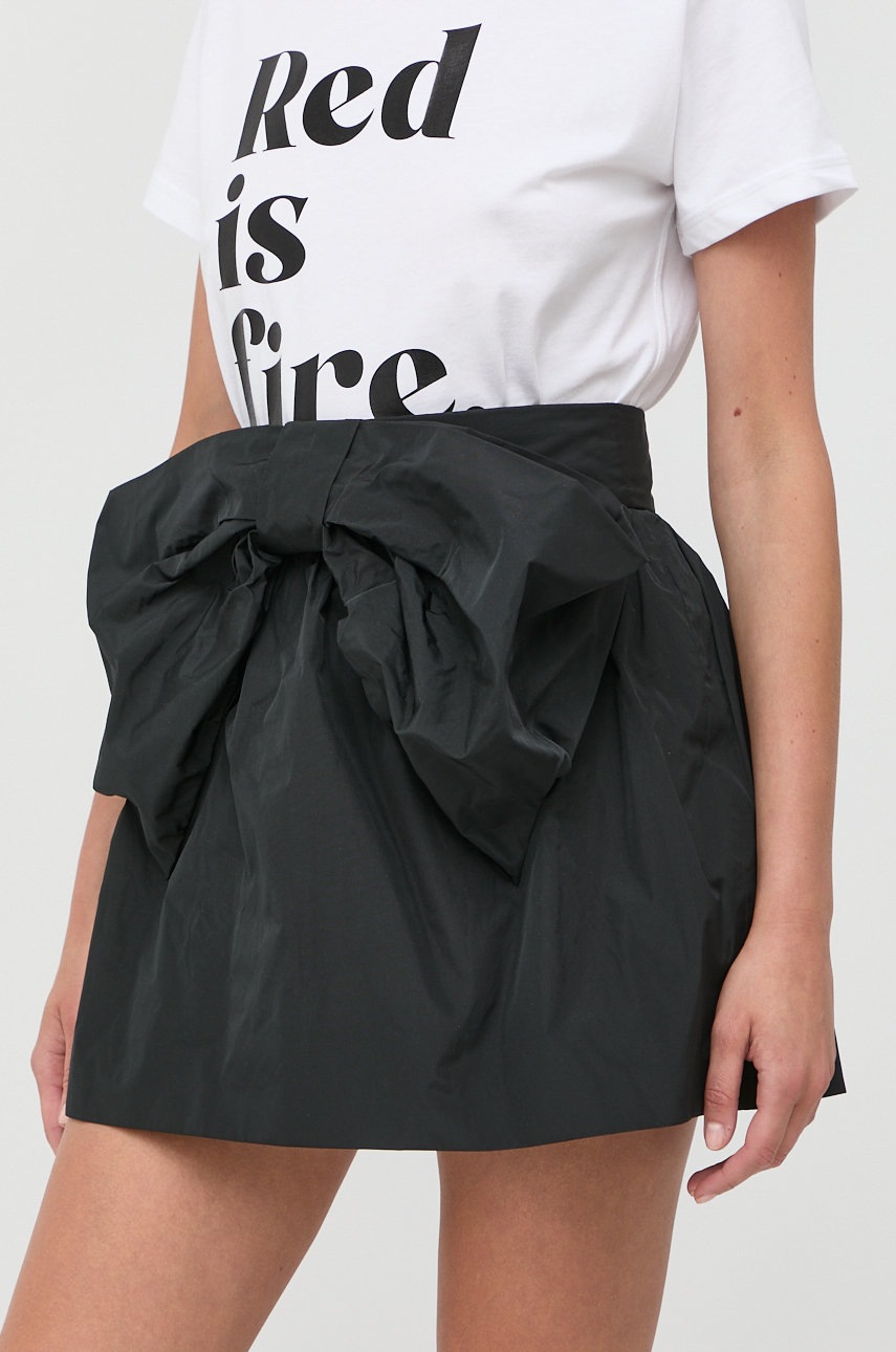 

Пола Red Valentino в черно, Черен