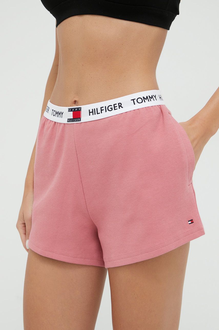 Tommy Hilfiger szorty piżamowe damskie kolor różowy
