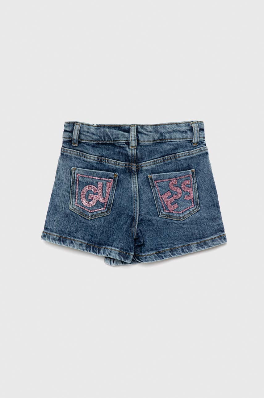 

Детские джинсовые шорты Guess однотонные регулируемая талия