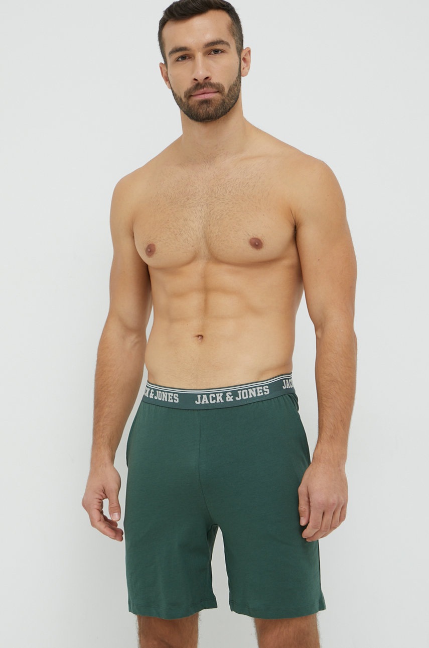 

Памучен къс панталон Jack & Jones в зелено, Зелен