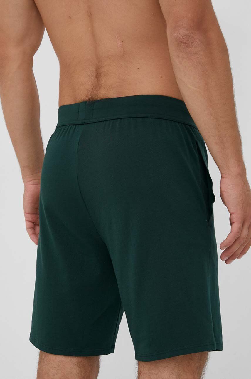 BOSS Pantaloni Scurți De Lounge Culoarea Verde, Melanj
