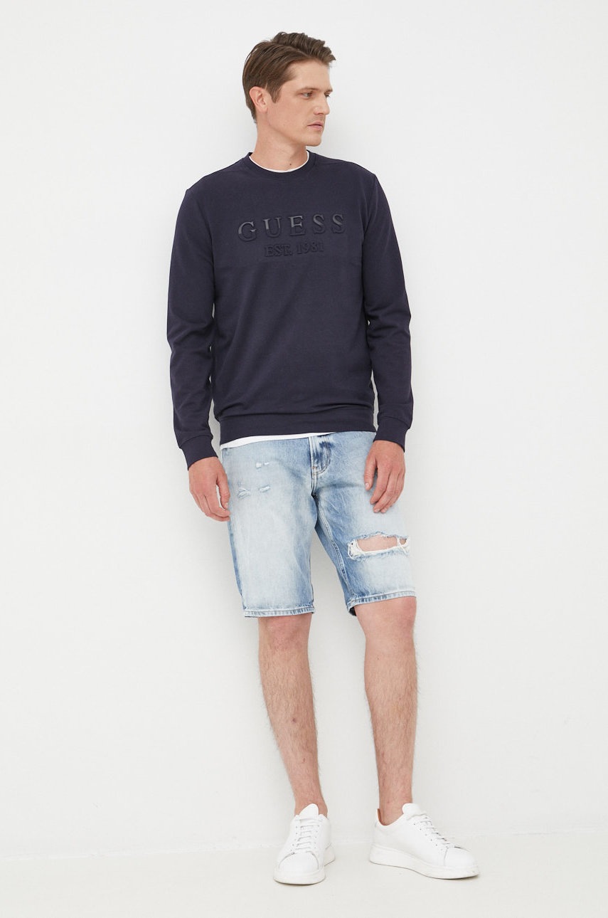 

Дънкови къси панталони Calvin Klein Jeans, Син