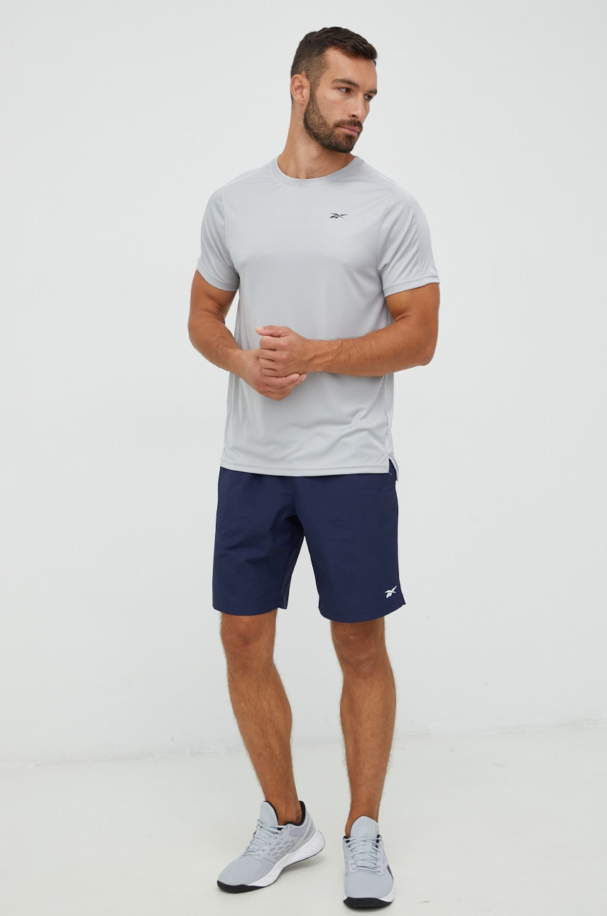 Reebok pantaloni scurți de antrenament Training Essentials Utility barbati, culoarea albastru marin
