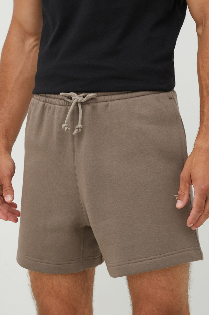 Reebok classic pantaloni scurti barbati, culoarea maro