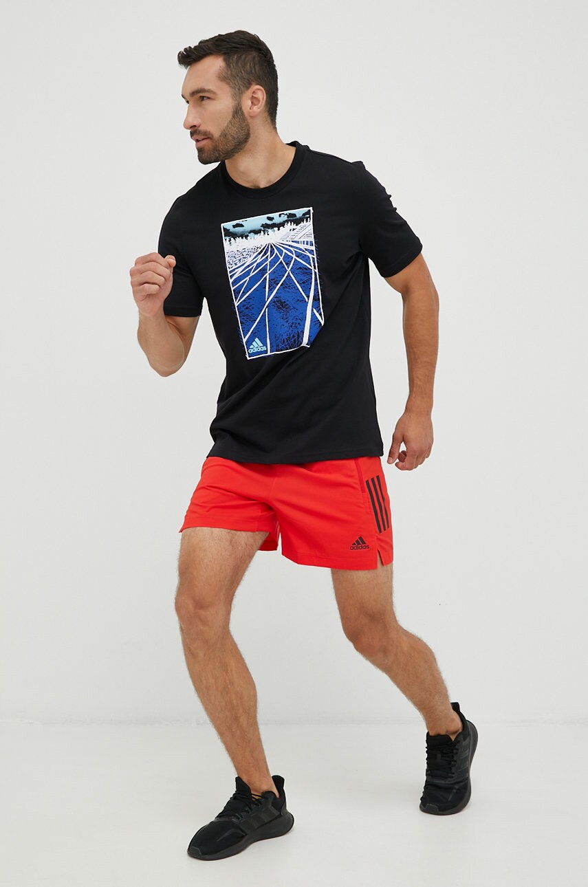 

Шорти для тренувань adidas Performance чоловічі колір червоний