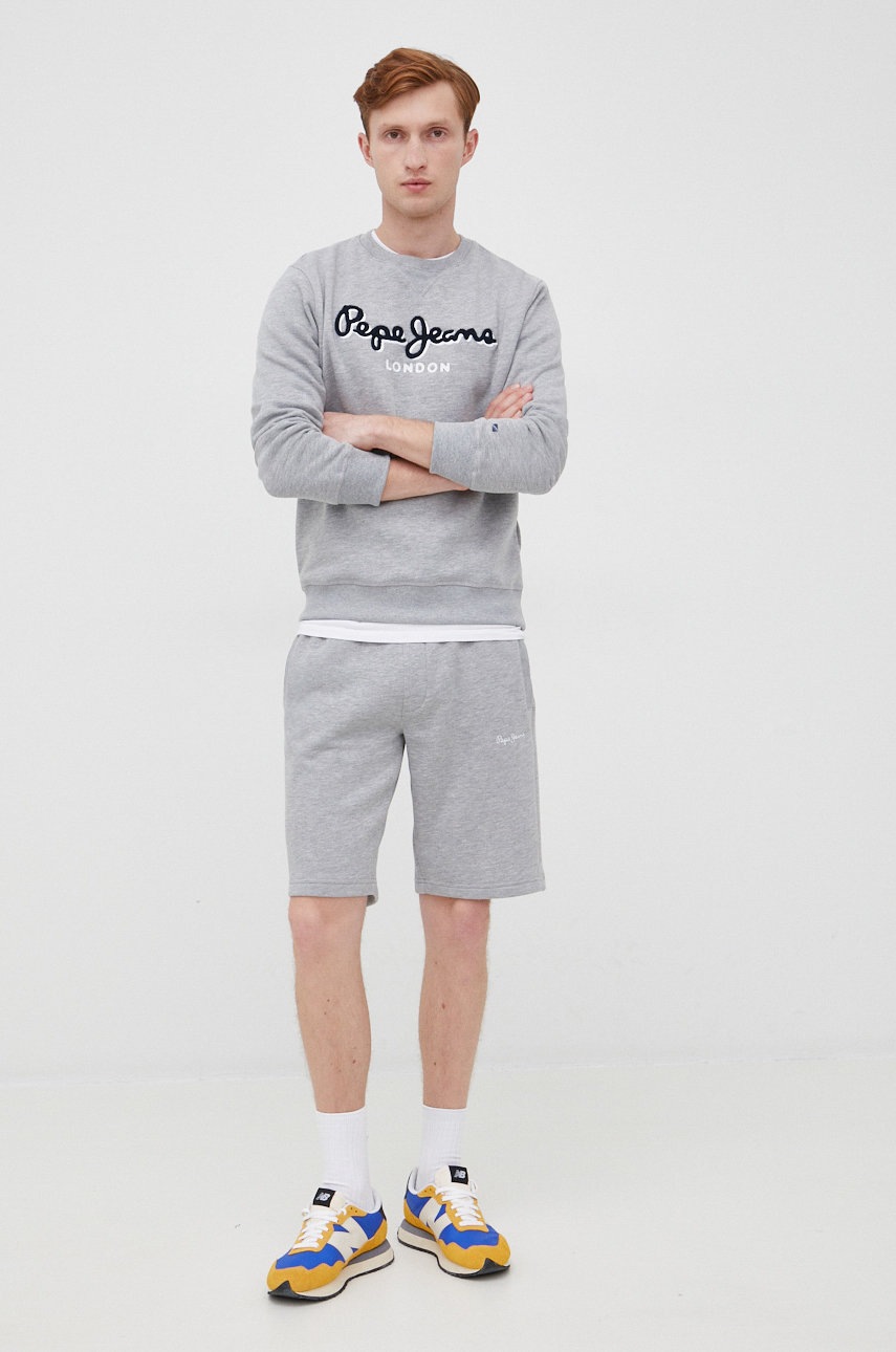 

Шорты Pepe Jeans мужские цвет серый