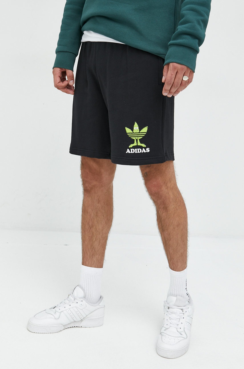 

Хлопковые шорты adidas Originals мужские цвет чёрный