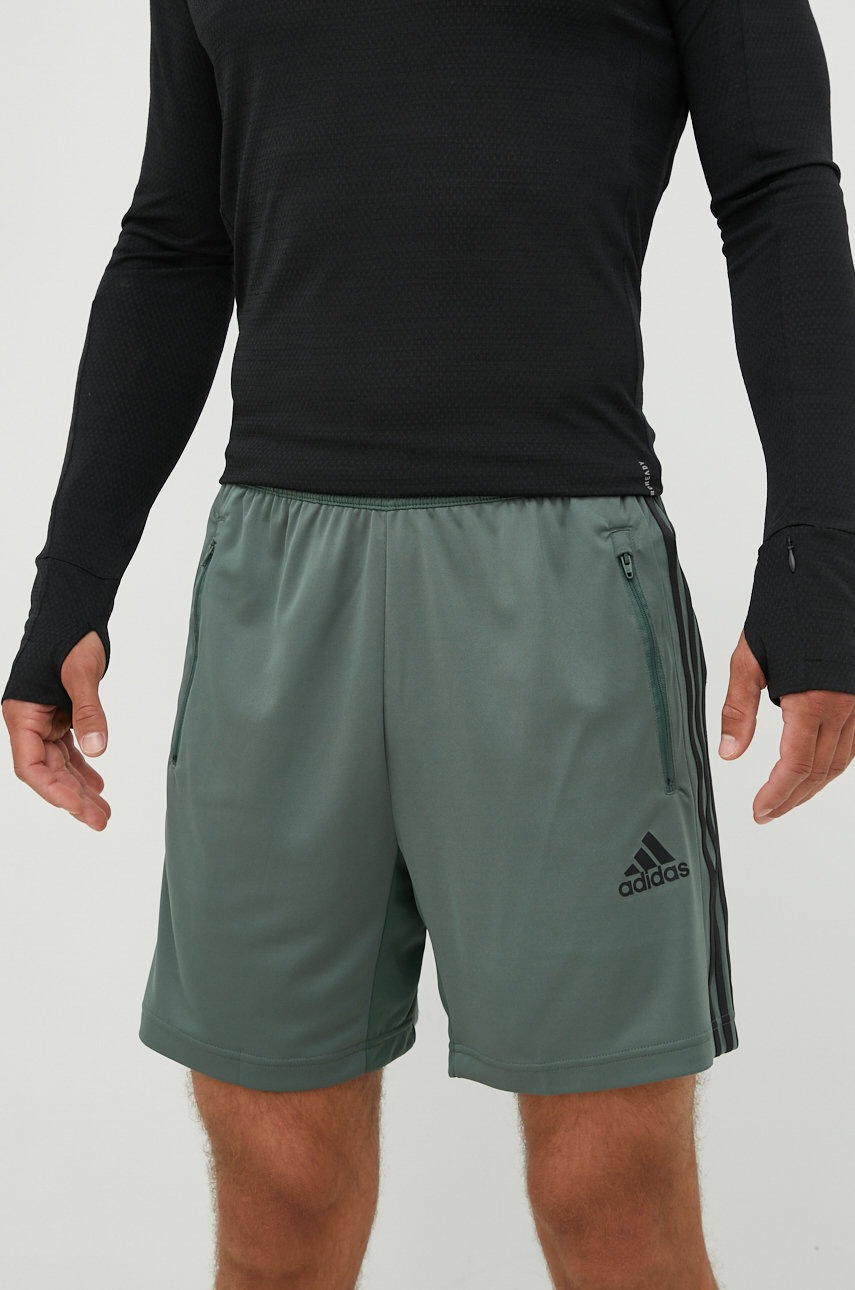 

Шорти для тренувань adidas Performance Designed To Move чоловічі колір зелений