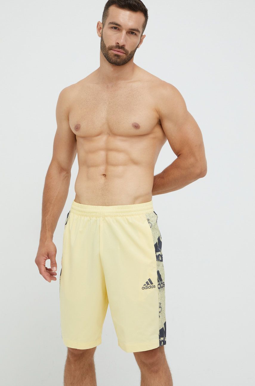 Adidas szorty kąpielowe kolor żółty