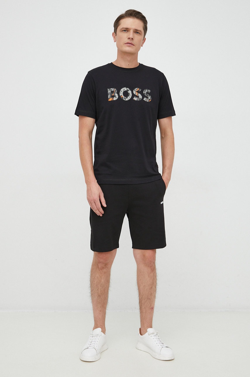 

Шорты BOSS Boss Athleisure мужские цвет чёрный