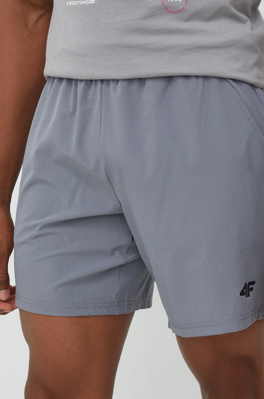 4f pantaloni scurți de antrenament barbati, culoarea gri