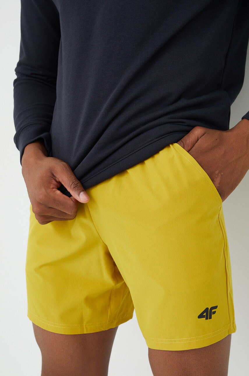 4f pantaloni scurți de antrenament barbati, culoarea verde