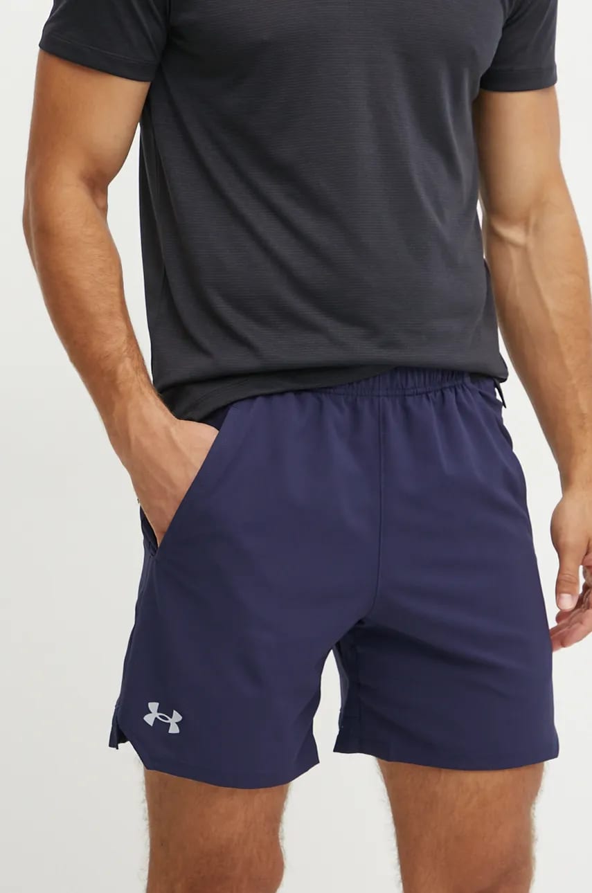 Under Armour pantaloni scurți de antrenament Vanish culoarea albastru marin, 1373718 Under Armour pantaloni scurți de antrenament Vanish culoarea albastru marin, 1373718
