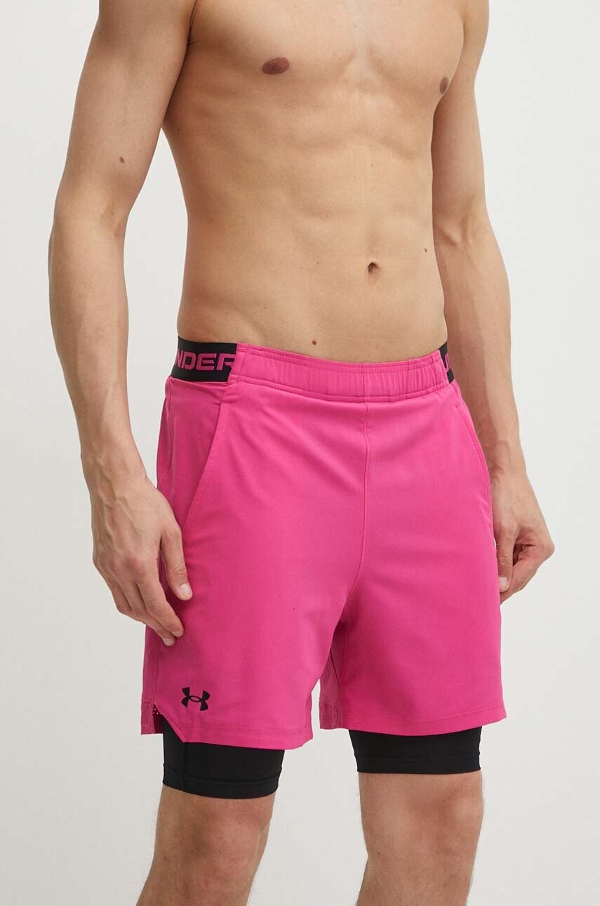 Under Armour pantaloni scurți de antrenament Vanish barbati, culoarea roz