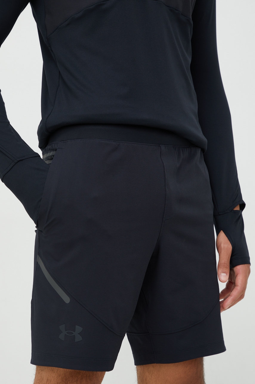 Under Armour pantaloni scurți de antrenament Unstoppable barbati, culoarea negru Under Armour pantaloni scurți de antrenament Unstoppable barbati, culoarea negru