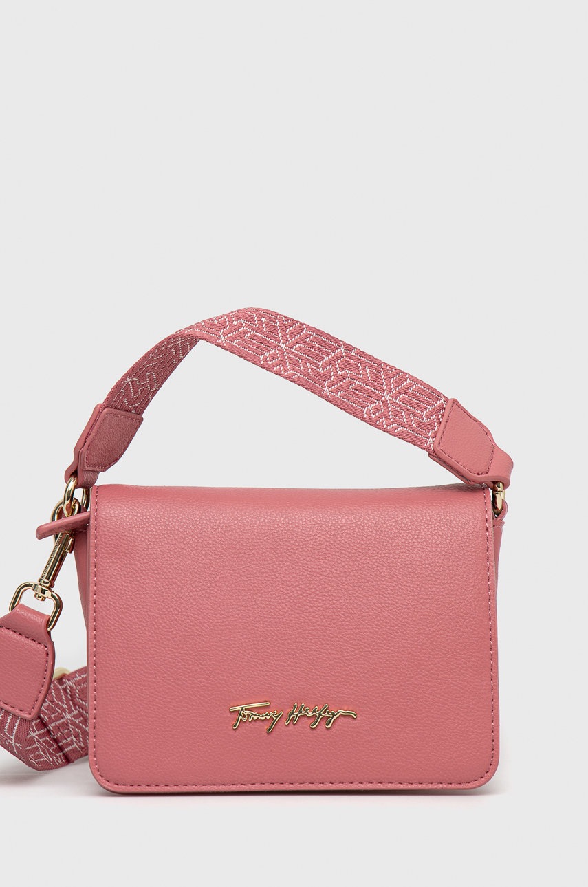 

Чанта Tommy Hilfiger в розово, Розов