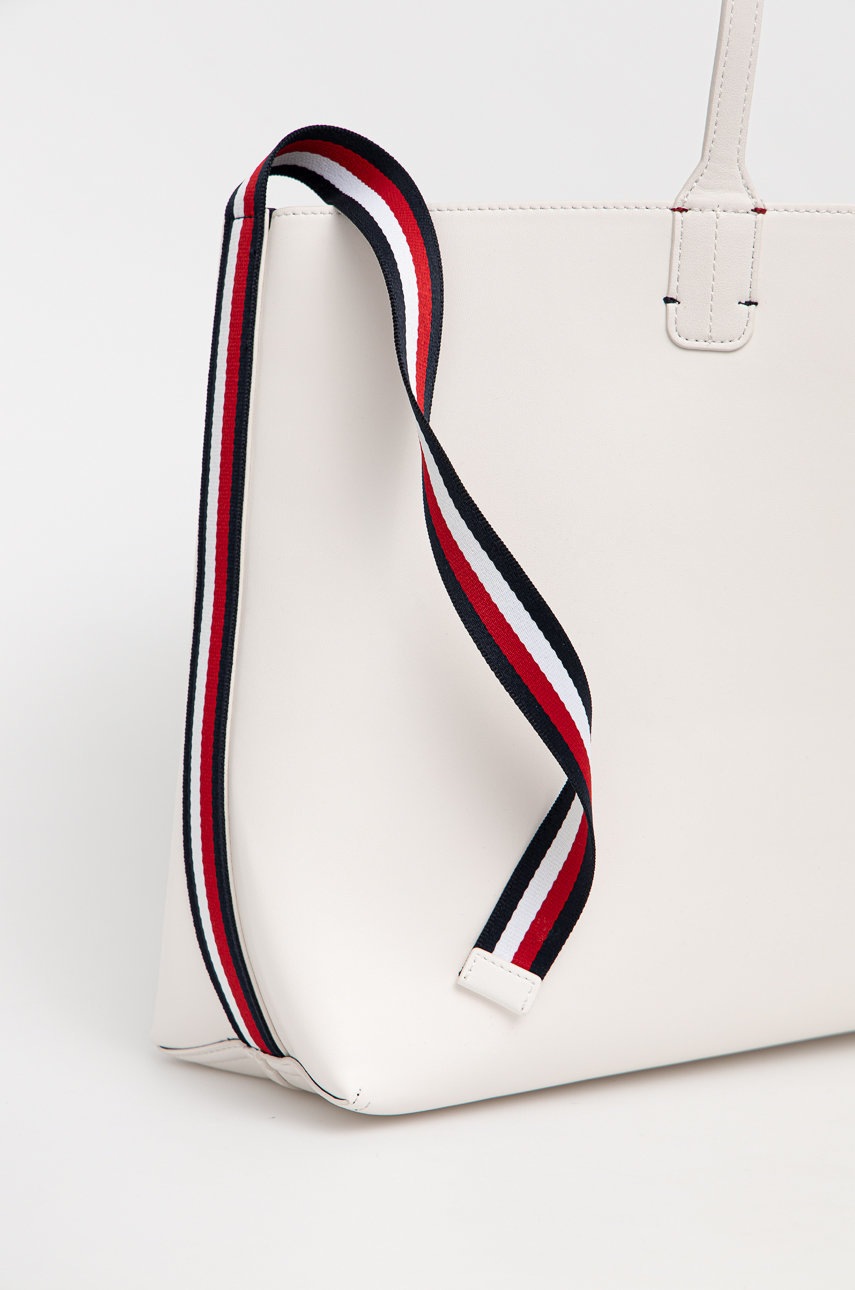 

Двостороння сумочка Tommy Hilfiger колір білий