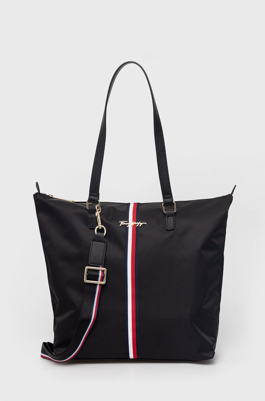 

Чанта Tommy Hilfiger в черно, Черен