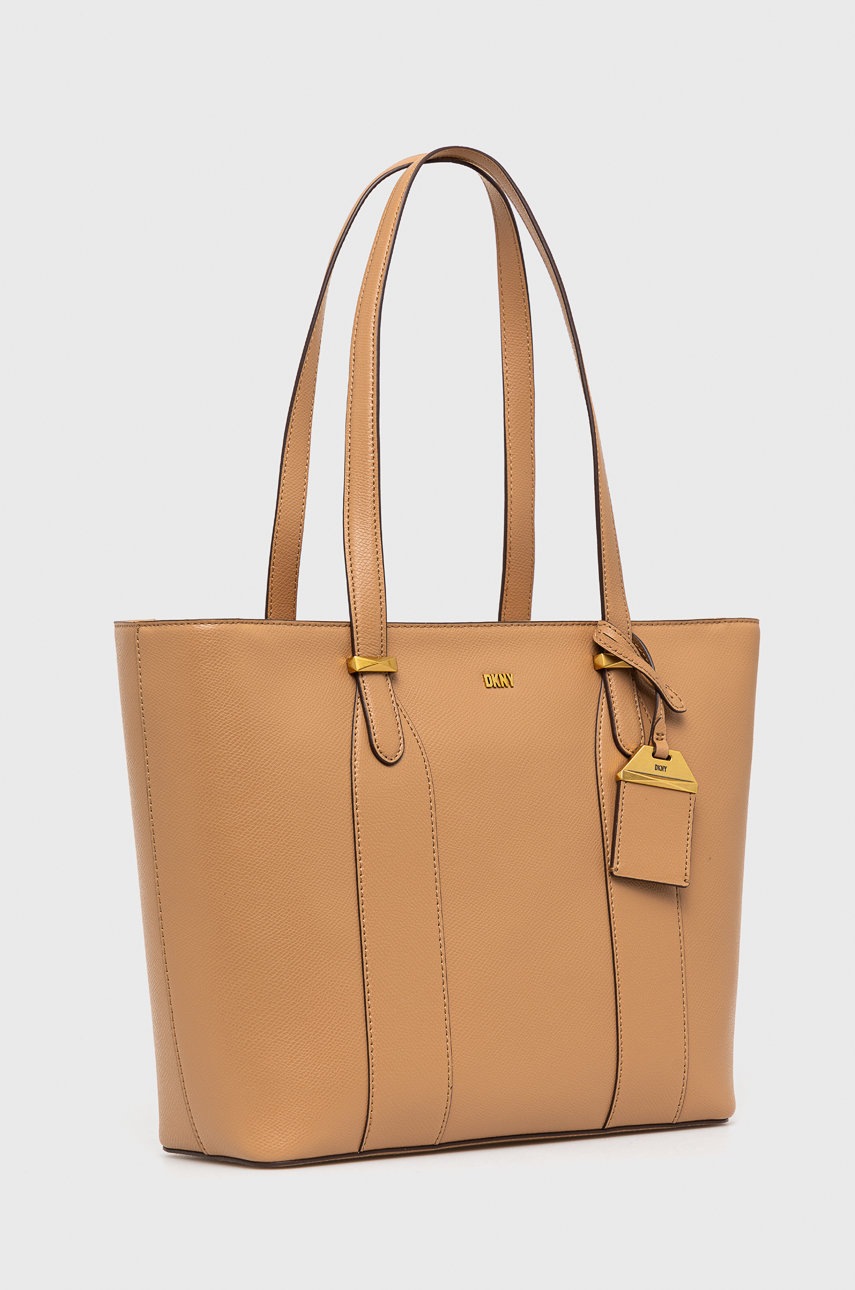 

Шкіряна сумочка Dkny колір коричневий