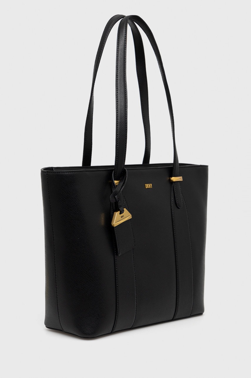 

Кожаная сумочка Dkny цвет чёрный