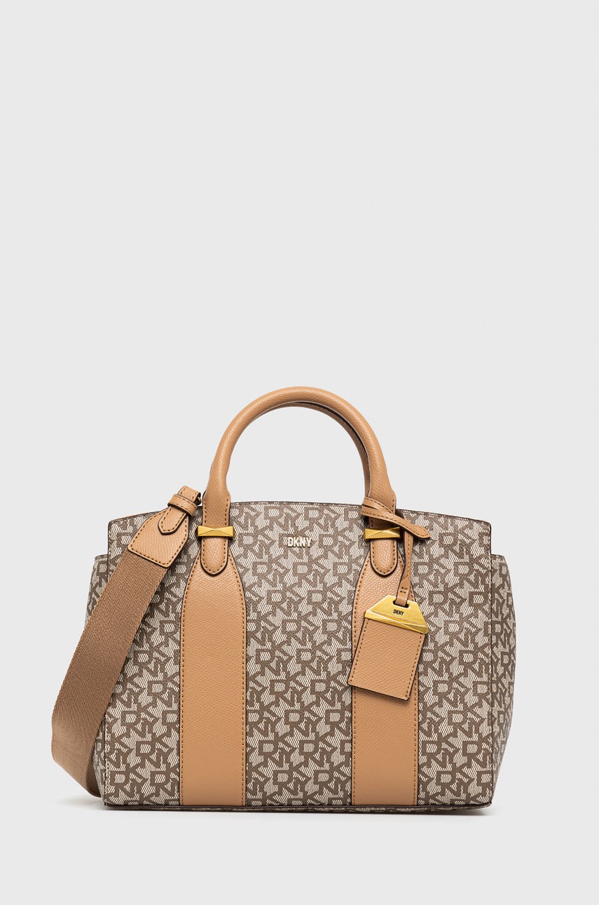 

Чанта Dkny в бежово, Бежов