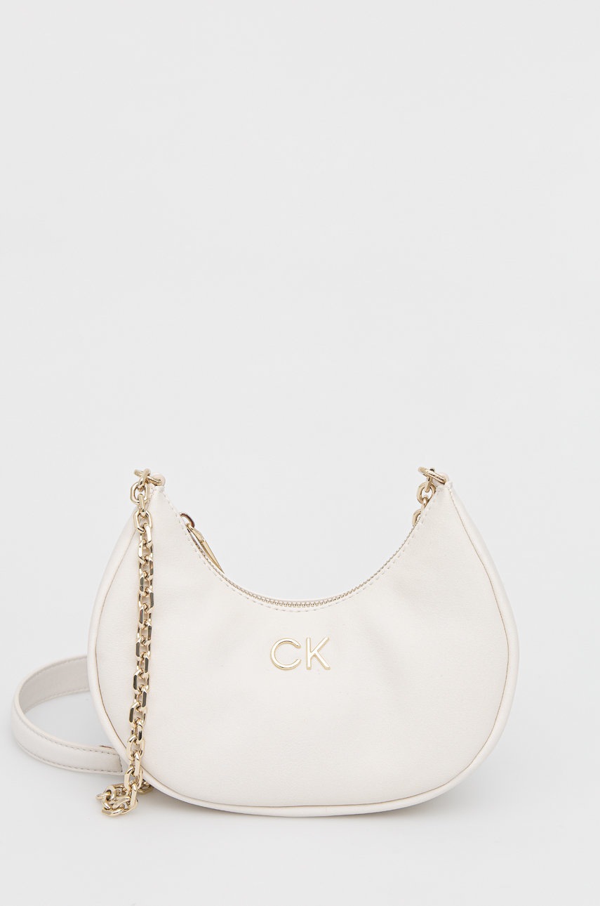 

Чанта Calvin Klein в бежово, Бежов