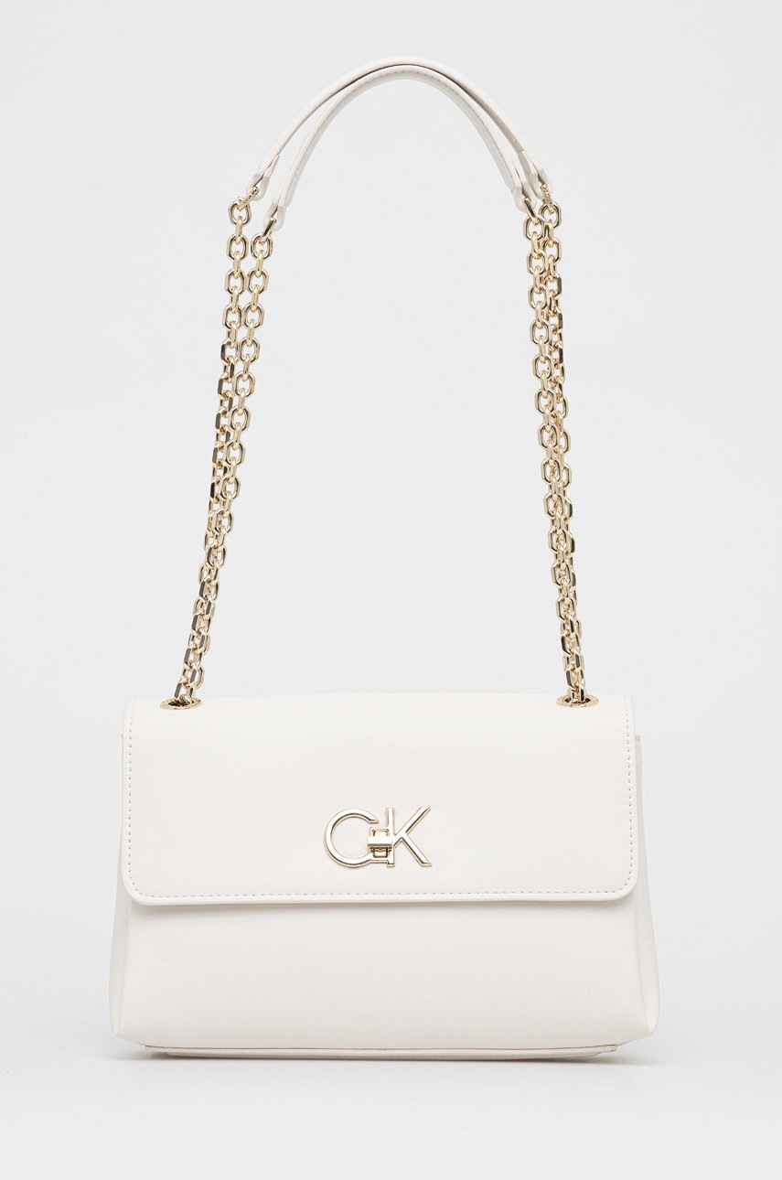 

Чанта Calvin Klein в бежово, Бежов