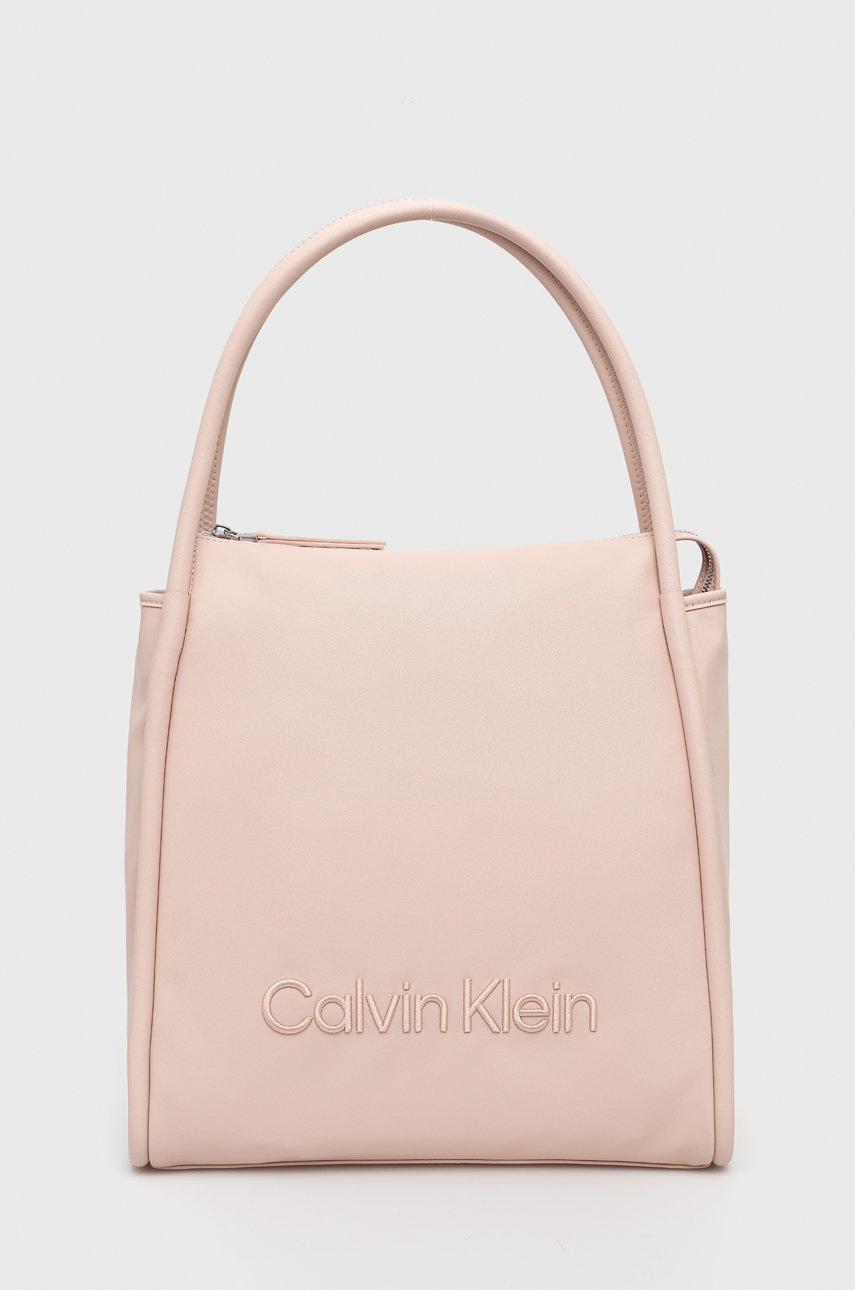

Чанта Calvin Klein в розово, Розов