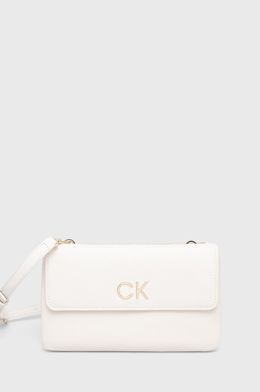 

Чанта Calvin Klein в бяло, Бял