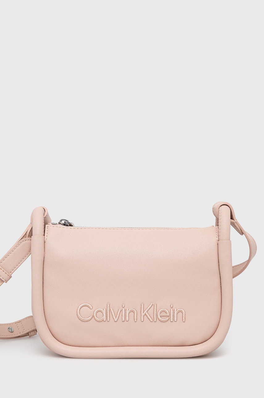 

Чанта Calvin Klein в розово, Розов