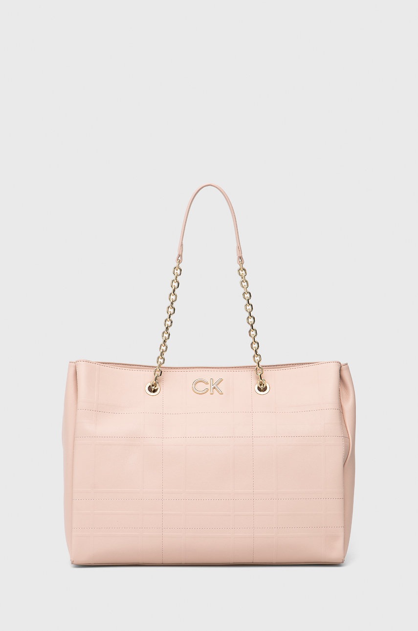 

Чанта Calvin Klein в розово, Розов