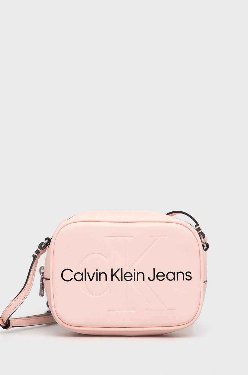 

Чанта Calvin Klein Jeans в розово, Розов