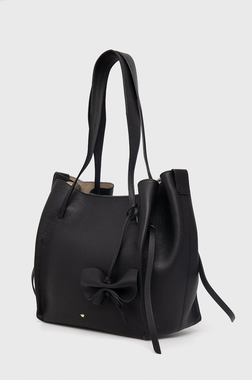 

Кожаная сумочка Weekend Max Mara цвет чёрный