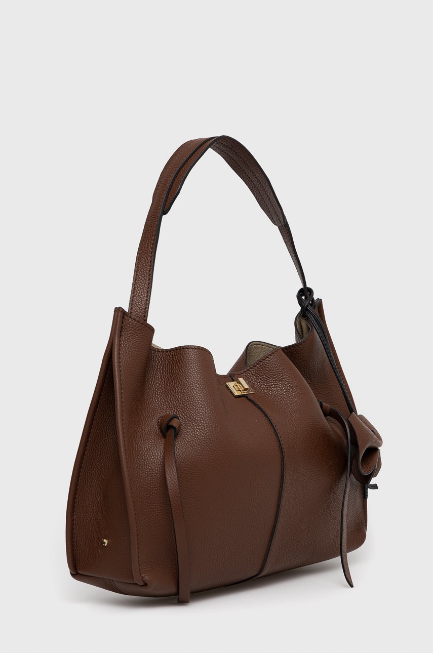 

Шкіряна сумочка Weekend Max Mara колір коричневий