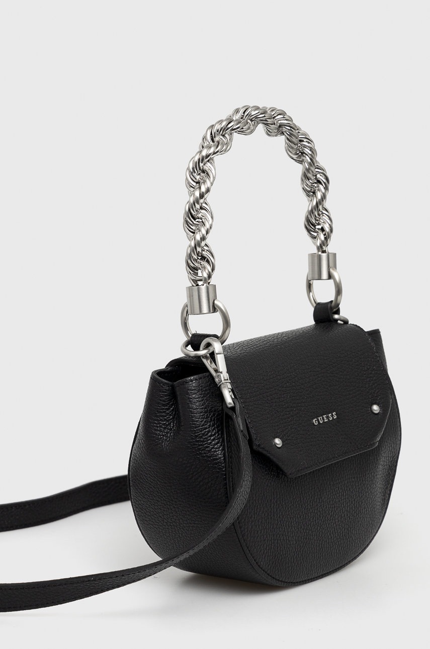 

Кожаная сумочка Guess цвет чёрный