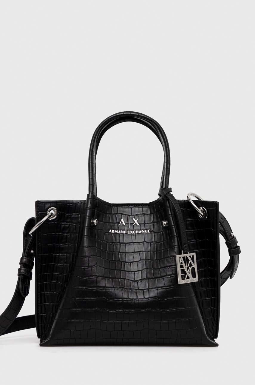 

Чанта Armani Exchange в черно, Черен