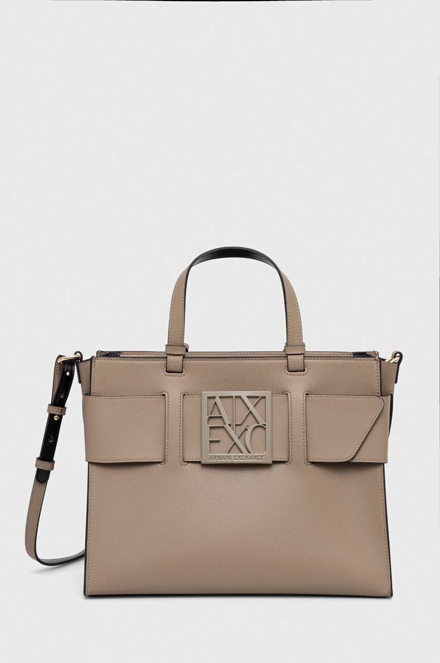 

Сумочка Armani Exchange цвет бежевый