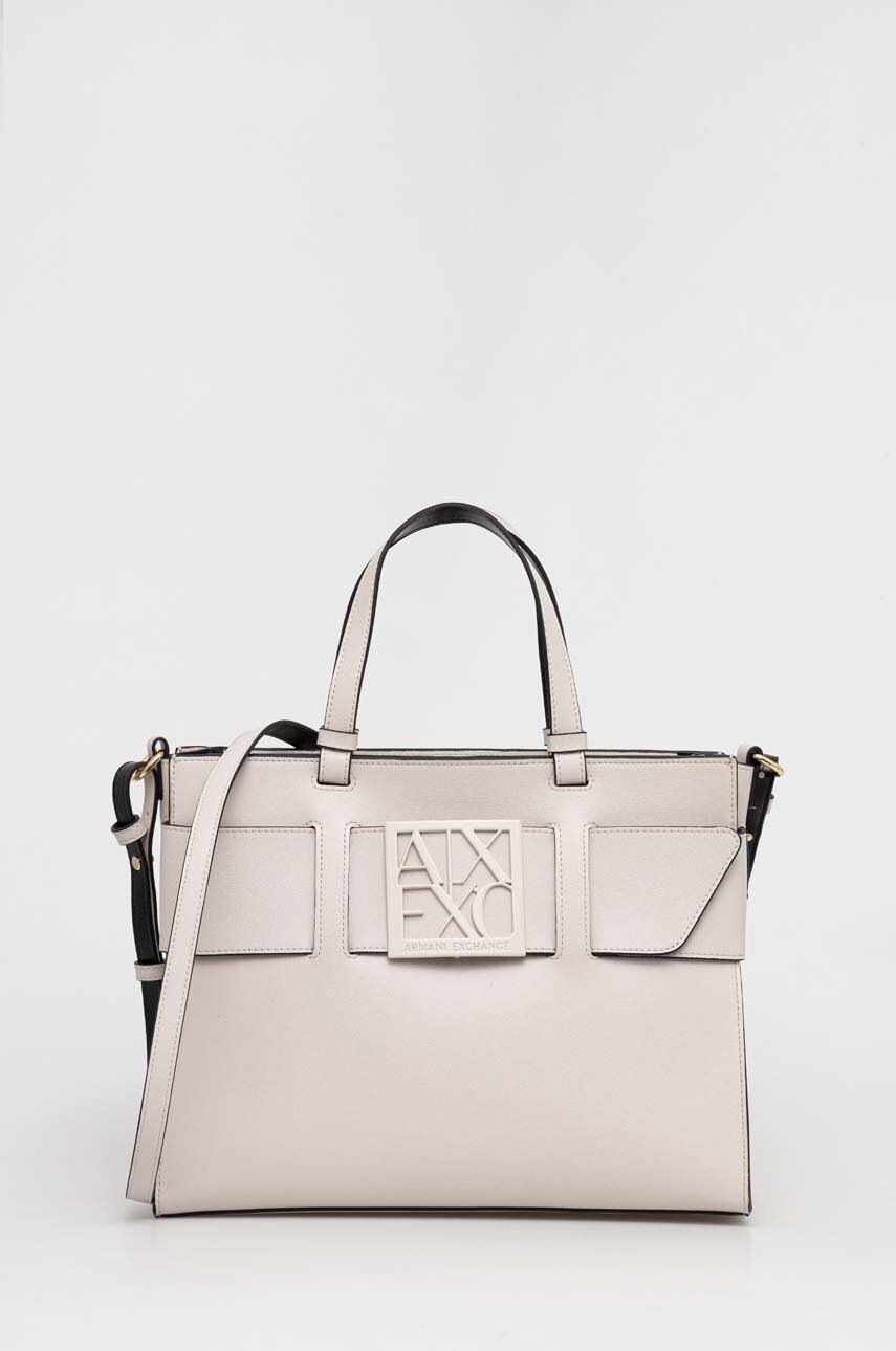 

Сумочка Armani Exchange колір бежевий