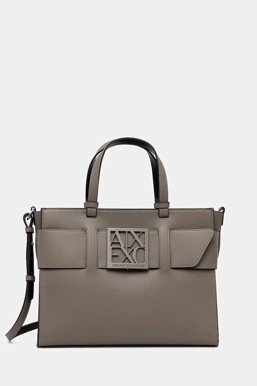 Armani Exchange poșetă culoarea bej, 942689 0A874