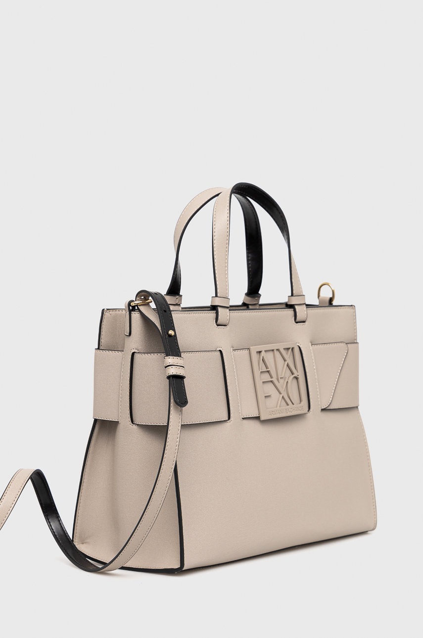 

Сумочка Armani Exchange колір бежевий
